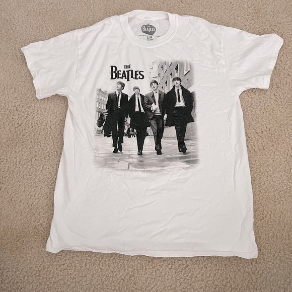 The Beatles Tops - The Beatles, S/M, black/white/gray